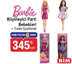 BARBİE OYUNCAK BEBEK BÜYÜLEYİCİ PARTİ BEBEKLERİ fiyat ve kampanya bilgisi